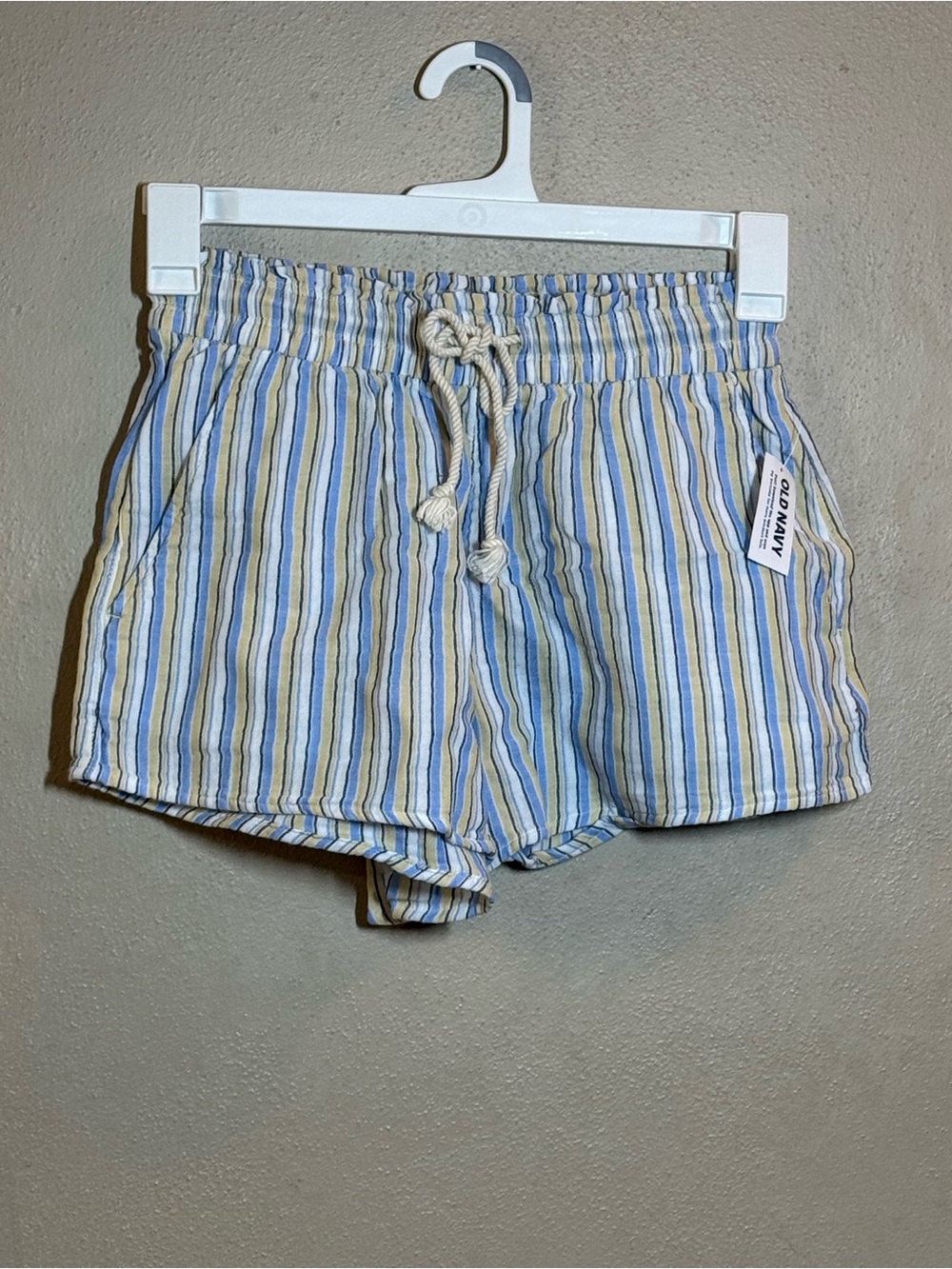NWT Old Navy Striped Comfort Band Drawstring PJ Shorts Sz XS